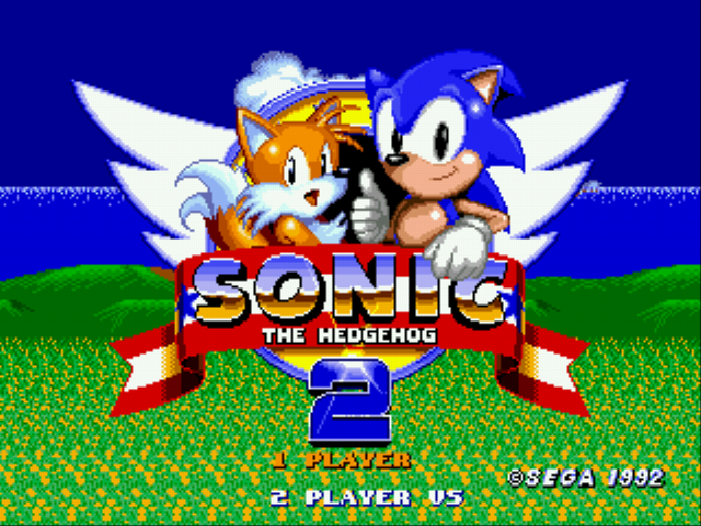 Sonic The Hedgehog 2 (Beta 4) Title Screen